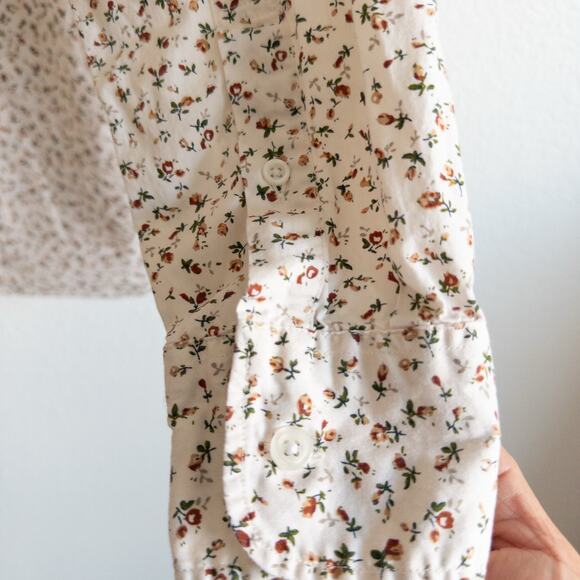 J. Crew Mercantile Flex Floral Print Button-Up Shirt Size Large - Picture 6 of 8